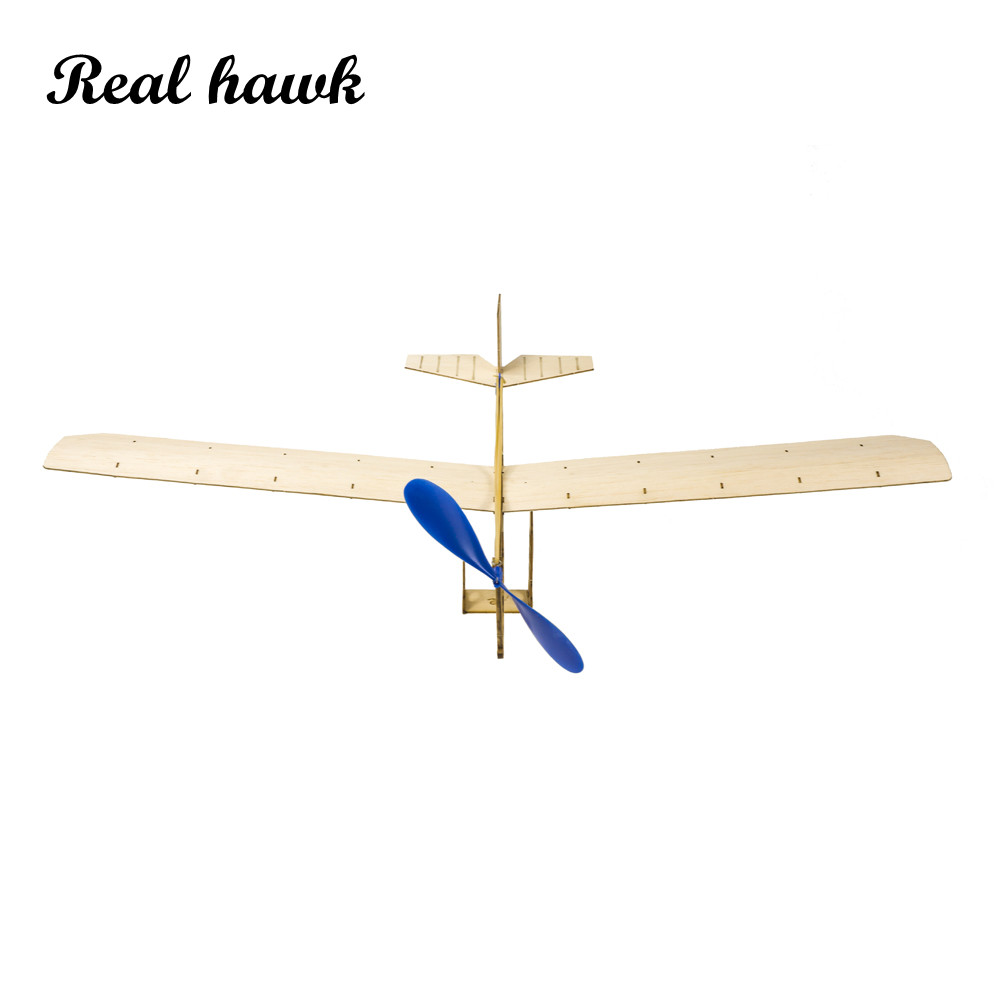 Model Kit Simulator - STEM-Flugzeugset mit Gummiband, DIY-Segelflugzeugspielzeug aus Holz