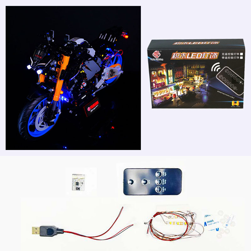 Model Kit Yamaha - LED-Lichtset für LEGO 42159 Technic Yamaha