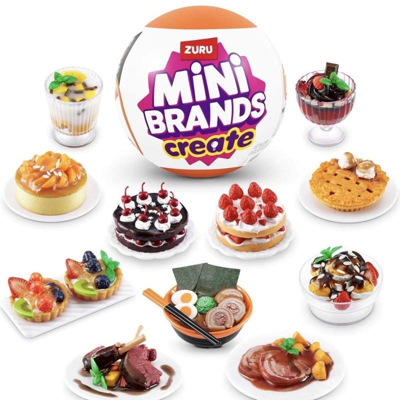 Model Kit Simulator - Zuru DIY Mini-Lebensmittel-Spielset Simuliertes Schokoladenkuchen-Bastelset Miniatur-Puppenhaus-Deko-Bastelspielzeug