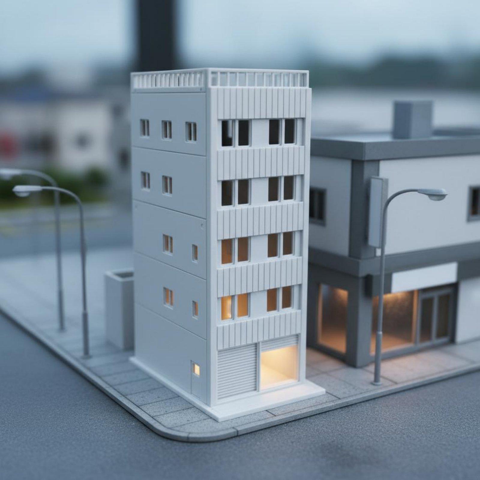 Model Kit Diorama - Miniatur-Bausatz Japanisches Hausmodell für Architekturprojekte und