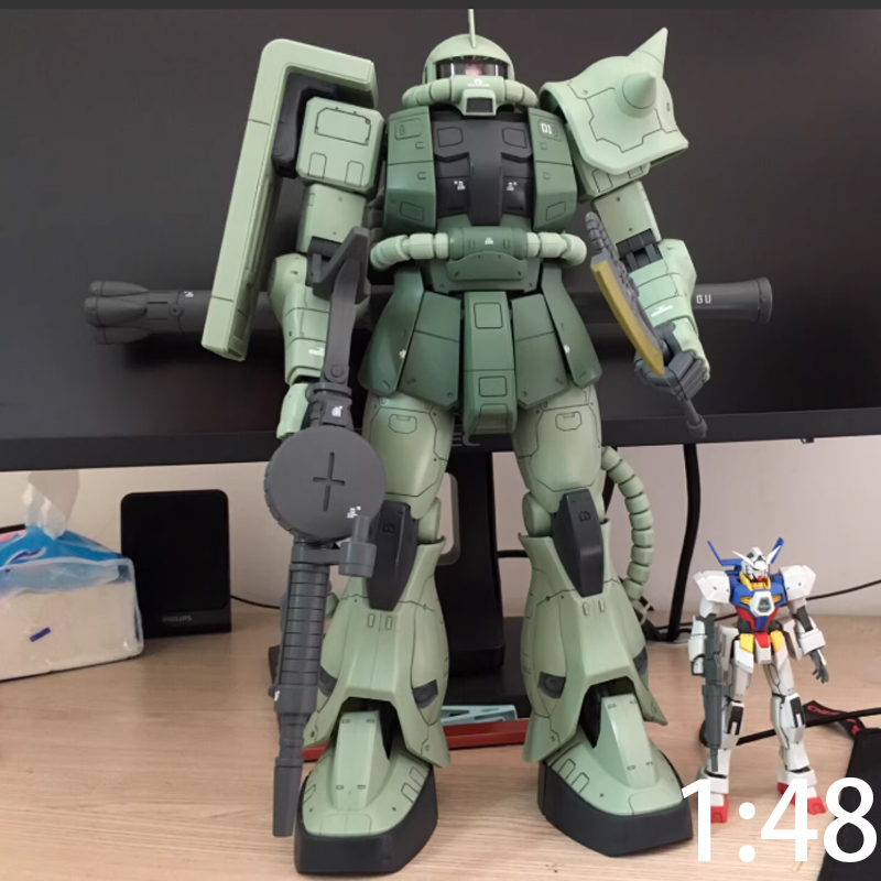 Model Kit Zaku - Heißer 1/48 MEGA Zaku II Bausatz