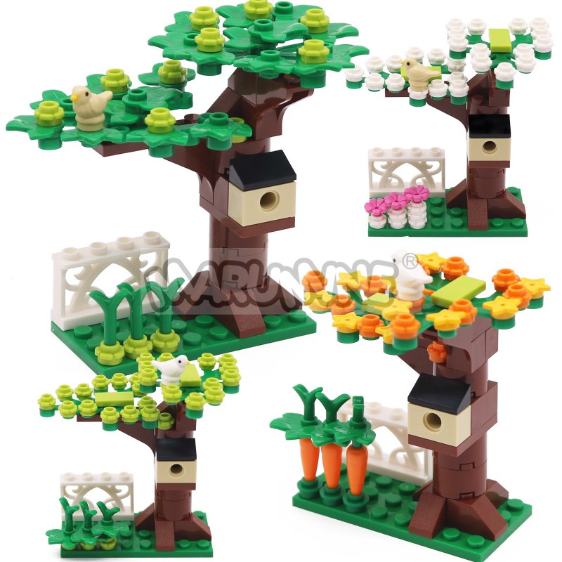 Model Kit Ikaruga - MARUMINE Kleine Partikel MOC Ziegel Baumhaus