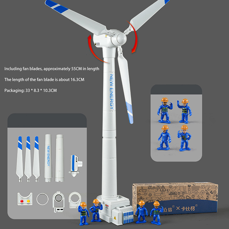 Model Kit Simulator - Windturbinenmodell für Kinder, Simulationsspielzeug – großes