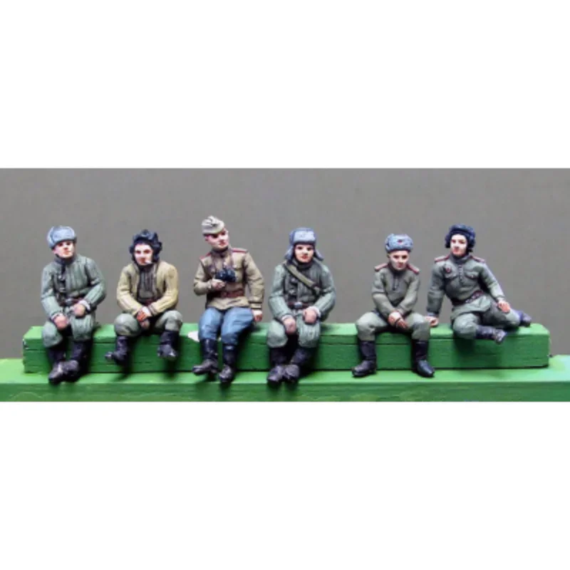 Model Kit Entry Grade - Maßstab 1:72, Druckguss-Harzfigur, Modellbausatz, Panzsoldat, sitzende
