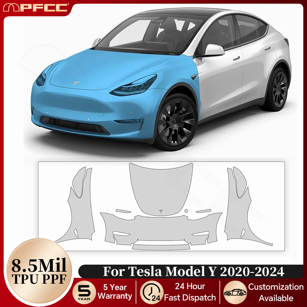 Model Kit Manual - Vorgeschnittenes PPF für Tesla Model Y