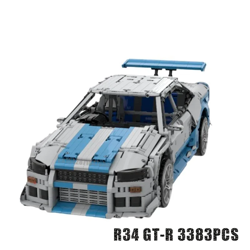 3383PCS Supercar Modell Bausat – Model Kit R34 Bewertung und Preis
