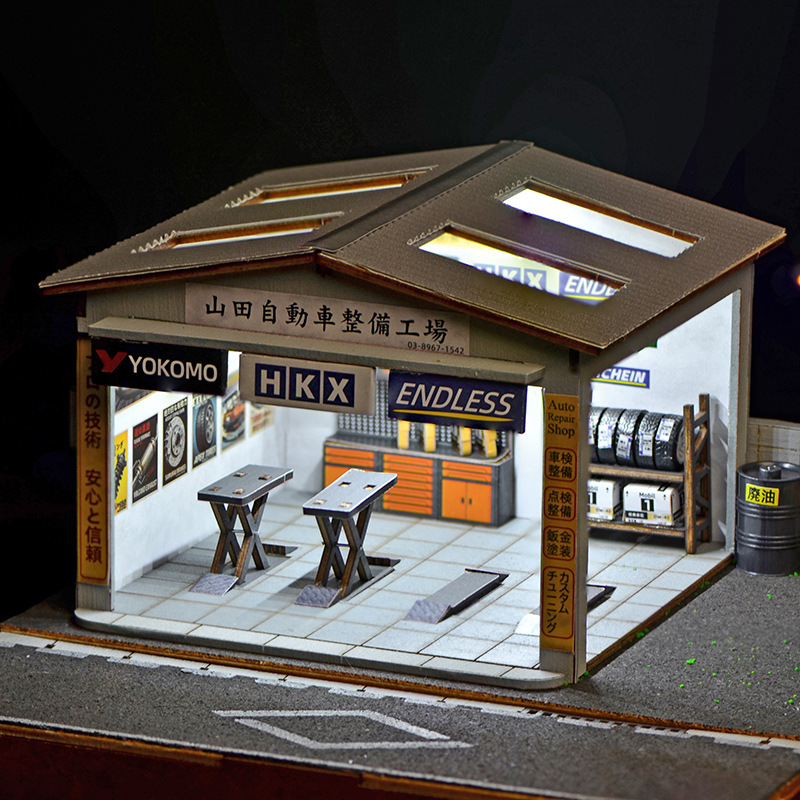 1:64 Maßstab DIY Autoreparatur – Model Kit Diorama Bewertung und Preis