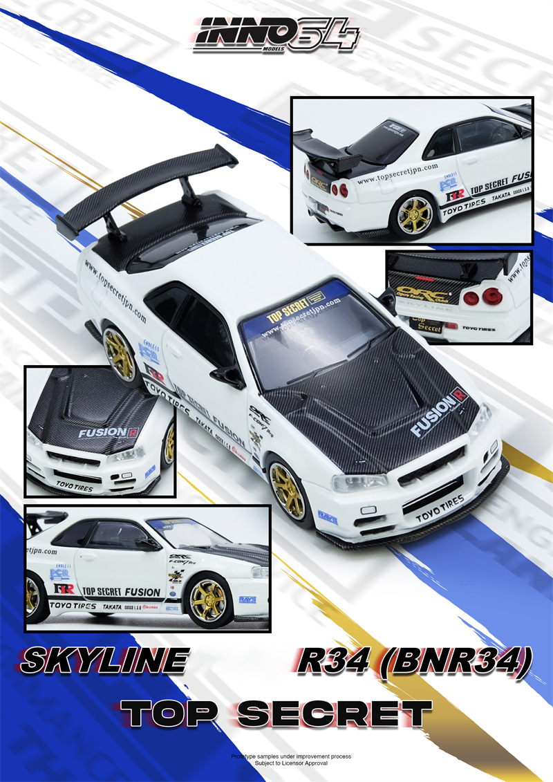 INNO 1:64 R35 WIDEBODY AORUS X – Model Kit R34 Bewertung und Preis